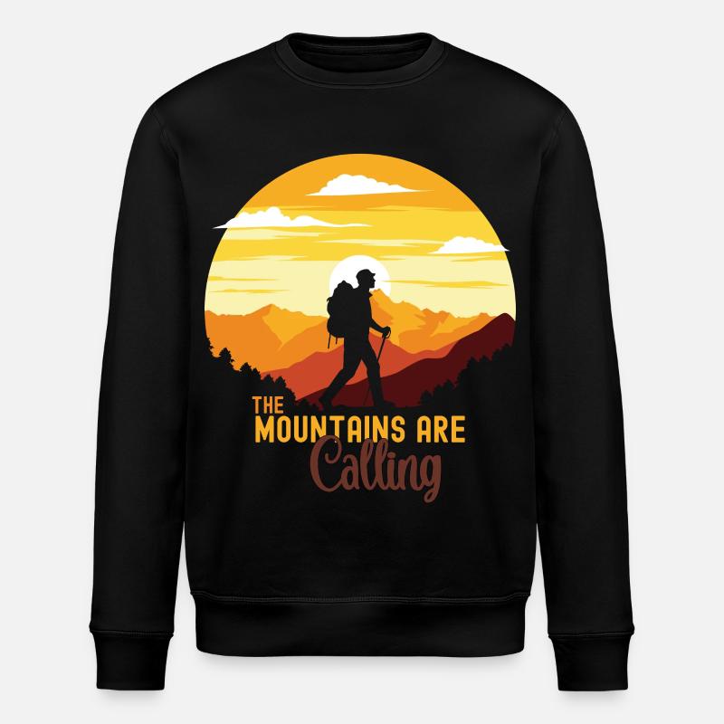 Mountain Calling Randonnée Aventure - Sweat bio ROLLER Stanley/Stella Unisexe - noir