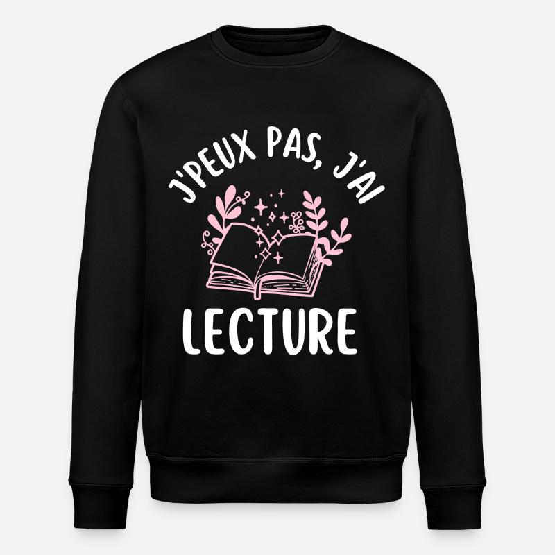 Design Livre de Lecture Féminin - Sweat bio ROLLER Stanley/Stella Unisexe - noir
