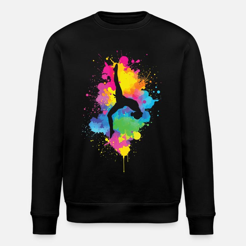 Turnerin Akrobat Gymnastik Damen Mädchen Kinder - Stanley/Stella Unisex Bio-Sweatshirt ROLLER - Schwarz