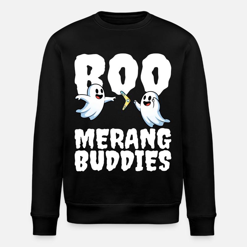 BOO-MERANG BUDDIES - GEIST HALLOWEEN - Stanley/Stella Unisex Bio-Sweatshirt ROLLER - Schwarz