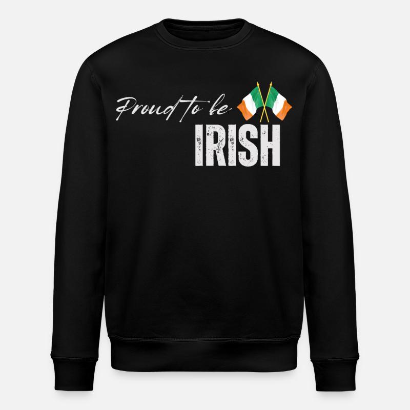 Fierté irlandaise, j’aime l’Irlande - Sweat bio ROLLER Stanley/Stella Unisexe - noir