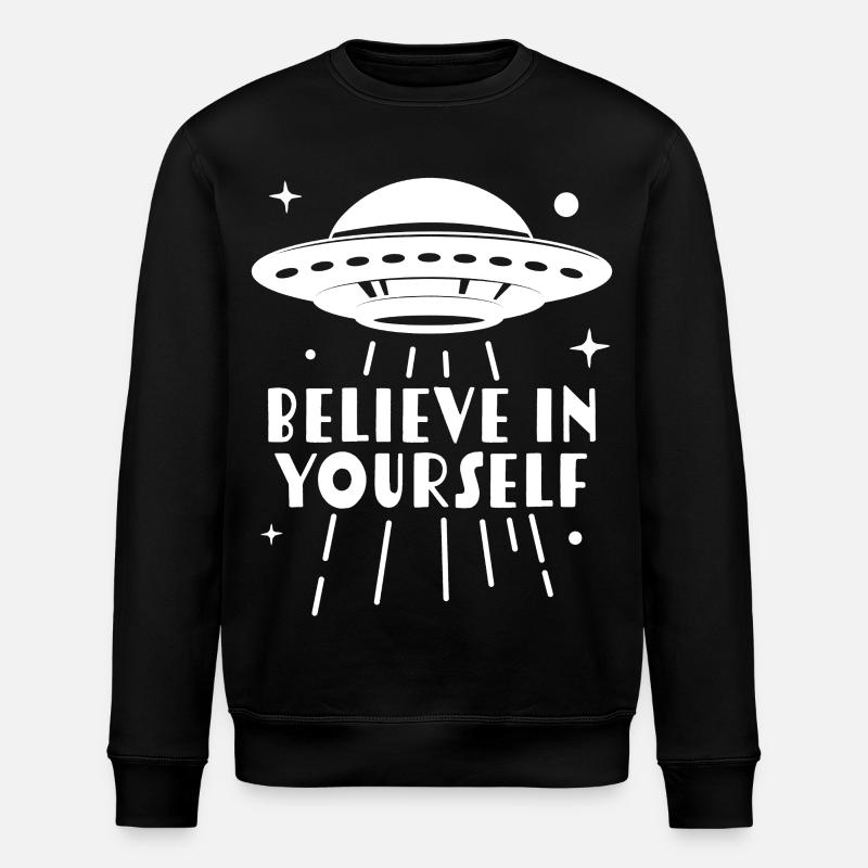 an sich selbst glauben - Stanley/Stella Unisex Bio-Sweatshirt ROLLER - Schwarz