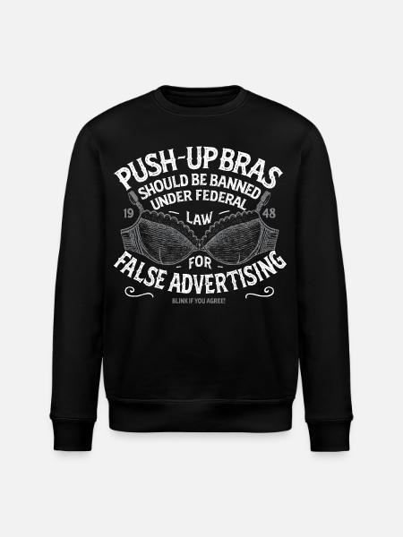 Push Up BHs - Gefälschte Werbebotschaft - Stanley/Stella Unisex Bio-Sweatshirt ROLLER - Schwarz
