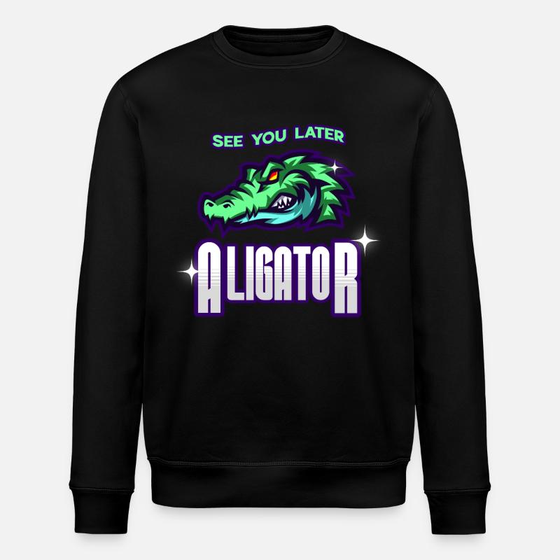 À plus tard Aligator - Sweat bio ROLLER Stanley/Stella Unisexe - noir