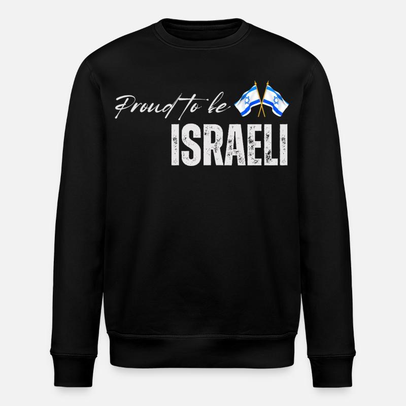 Fierté israélienne, j’aime Israël - Sweat bio ROLLER Stanley/Stella Unisexe - noir