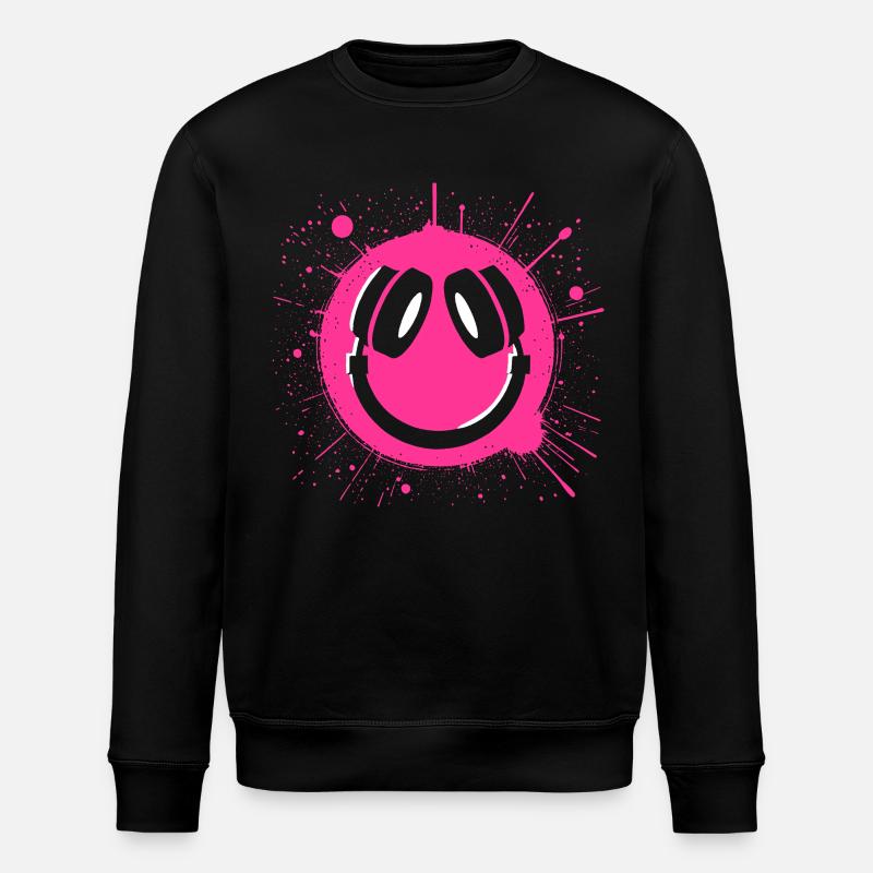 Vibrant Happy Face Graffiti Design - Sweat bio ROLLER Stanley/Stella Unisexe - noir