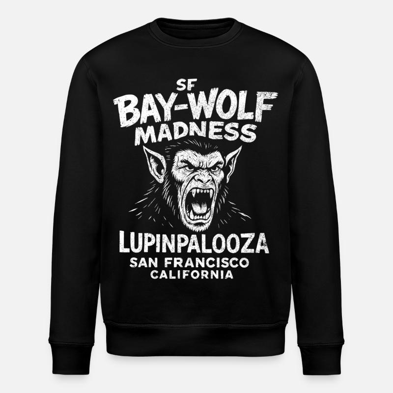 SF Bay Wolf Madness Loup-Garou - Sweat bio ROLLER Stanley/Stella Unisexe - noir