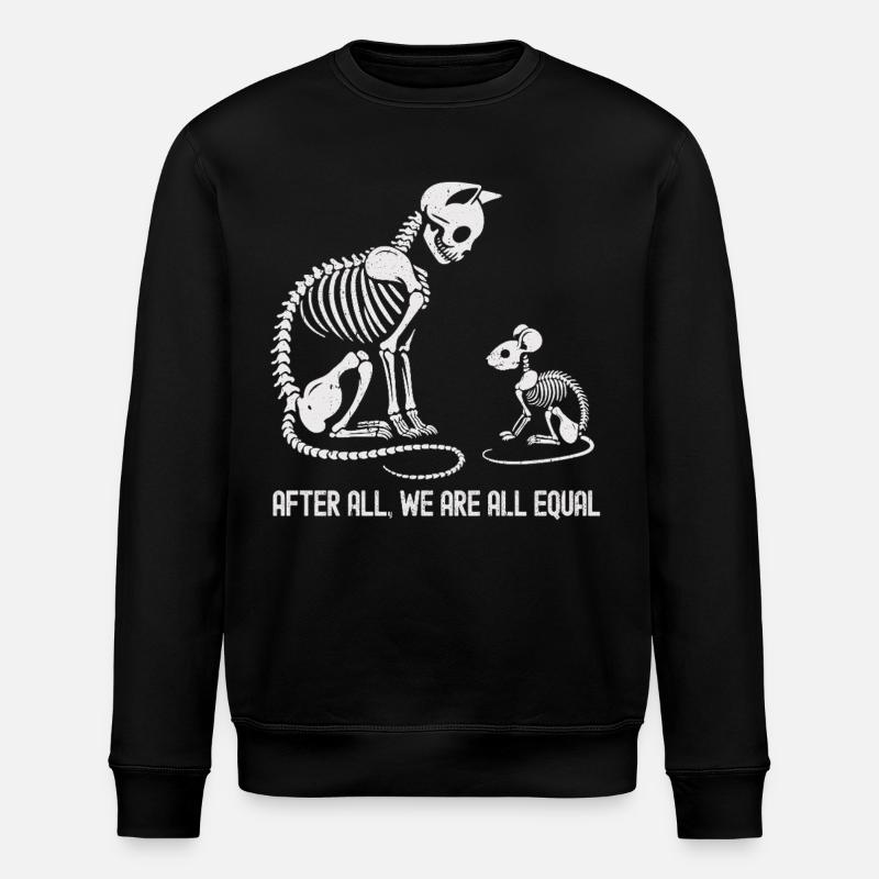 Evolving Animal Skeleton Dance Design - Stanley/Stella ROLLER Unisex Organic Sweatshirt - black