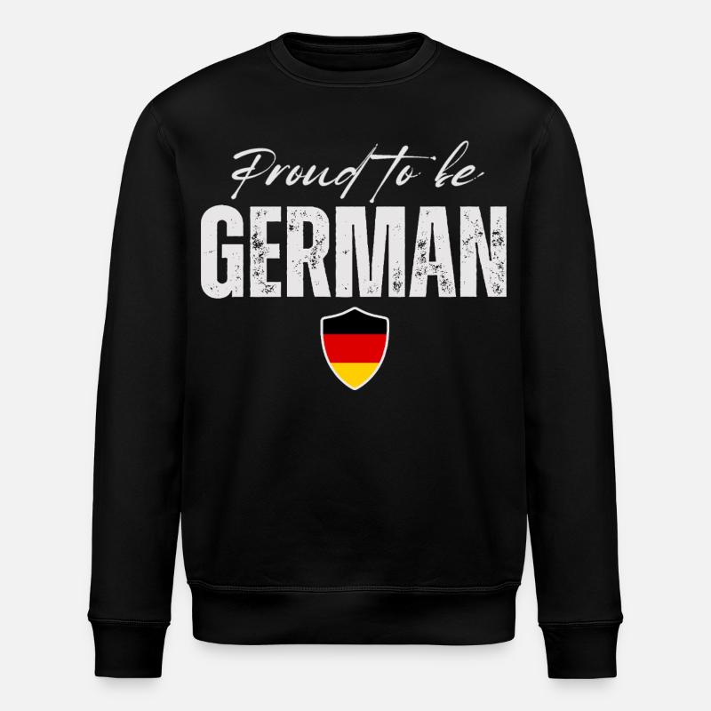 German pride, I love Germany - Stanley/Stella ROLLER Unisex Organic Sweatshirt - black