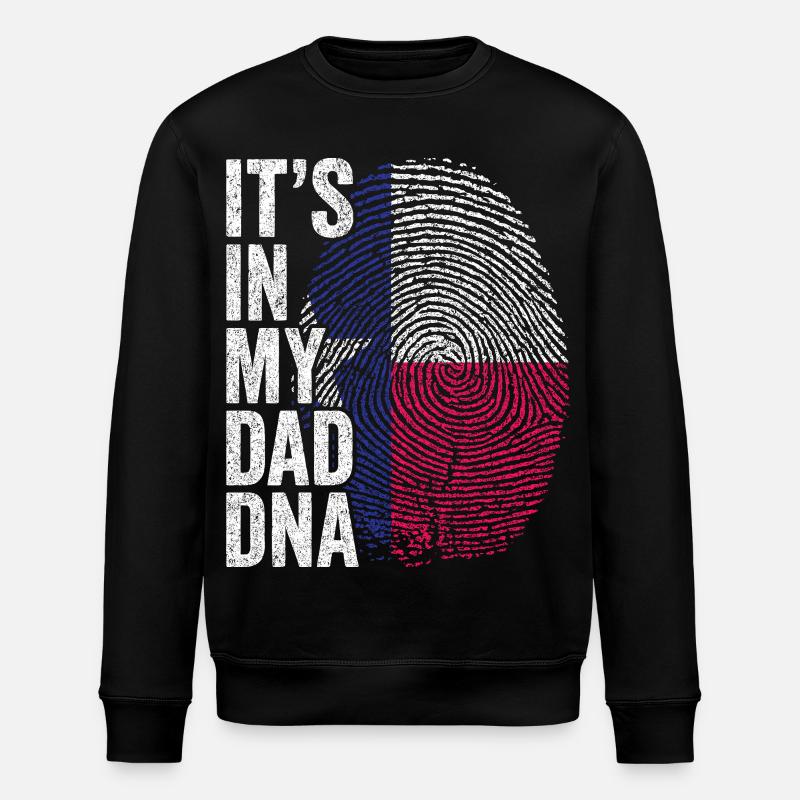 Drapeau Texas Empreinte Papa Texan - Sweat bio ROLLER Stanley/Stella Unisexe - noir