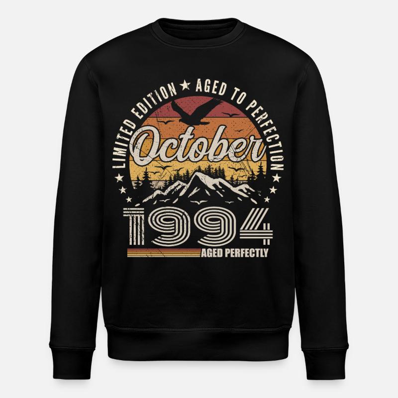 Octobre 1994 Cadeau Anniversaire - Octobre 1994 - Sweat bio ROLLER Stanley/Stella Unisexe - noir