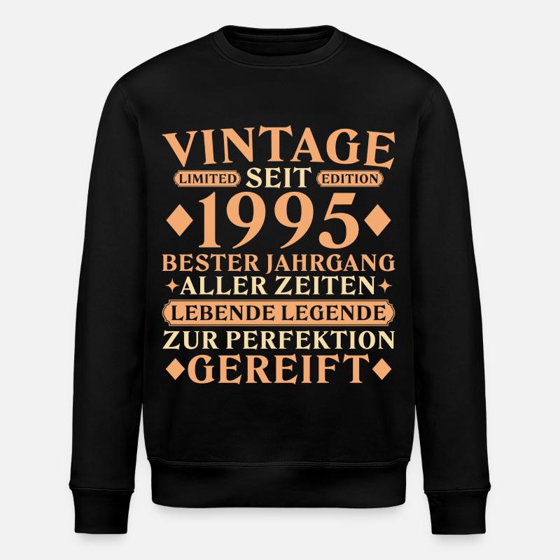 Millésime 1995 - 30e anniversaire - Sweat bio ROLLER Stanley/Stella Unisexe - noir