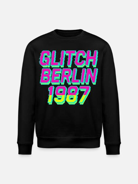Glitch, Berlin 1987 - Stanley/Stella ROLLER Unisex Organic Sweatshirt - black