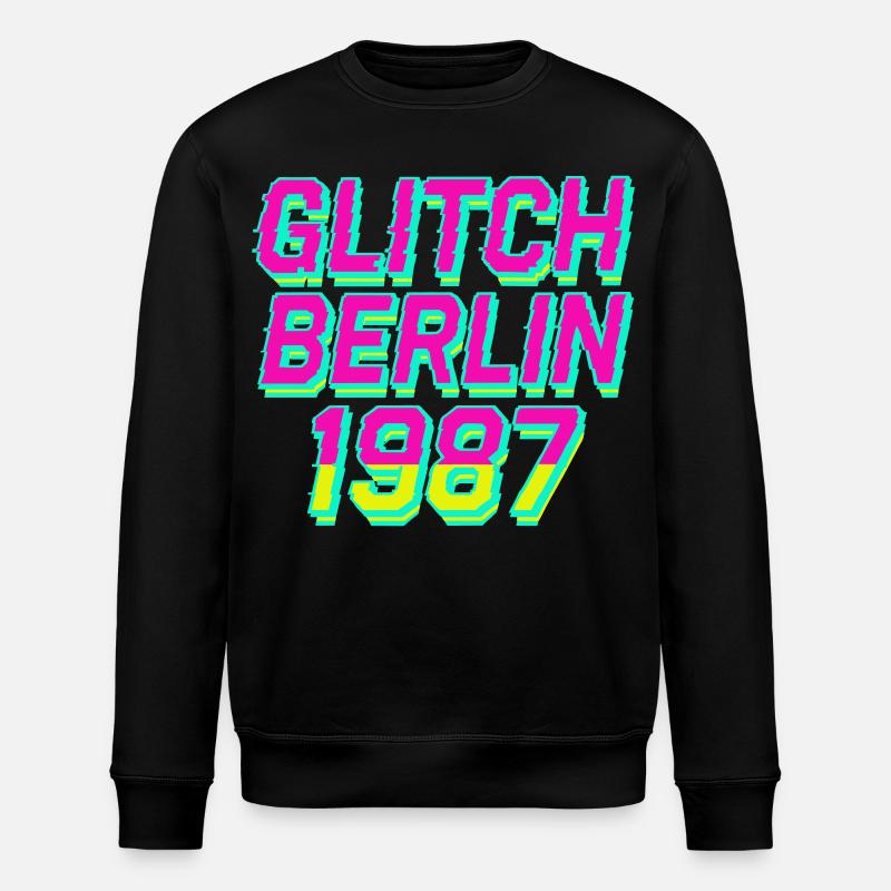 Glitch Berlin 1987 - Stanley/Stella Unisex Bio-Sweatshirt ROLLER - Schwarz
