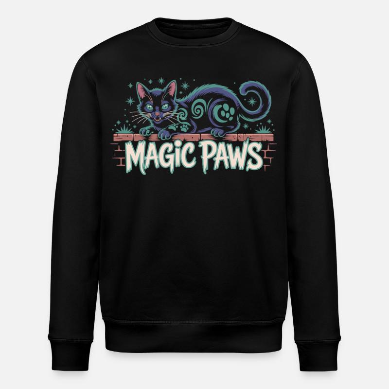 Conception magique de chat enchanté - Sweat bio ROLLER Stanley/Stella Unisexe - noir