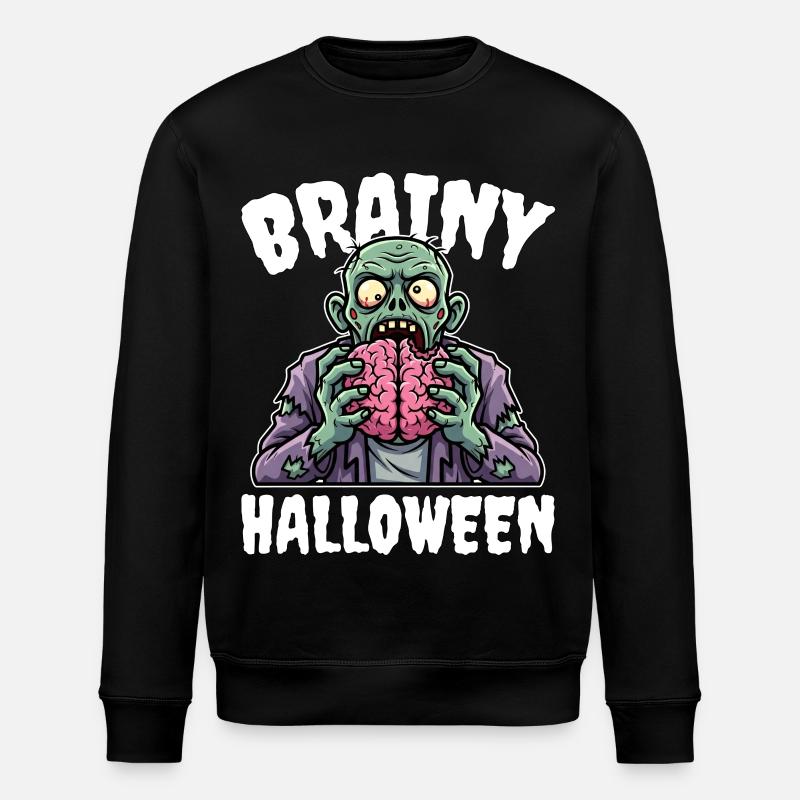 BRAINY HALLOWEEN - ZOMBIE HALLOWEEN - Sweat bio ROLLER Stanley/Stella Unisexe - noir