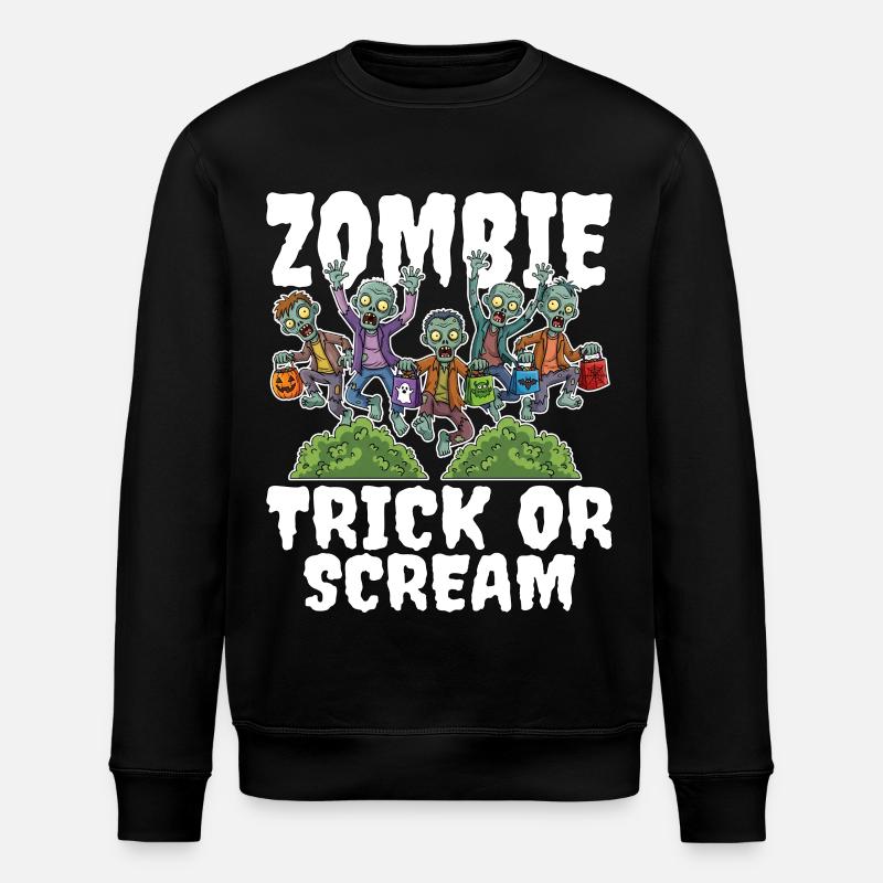 GRIM ZOMBIE REAPER - ZOMBIE HALLOWEEN - Sweat bio ROLLER Stanley/Stella Unisexe - noir