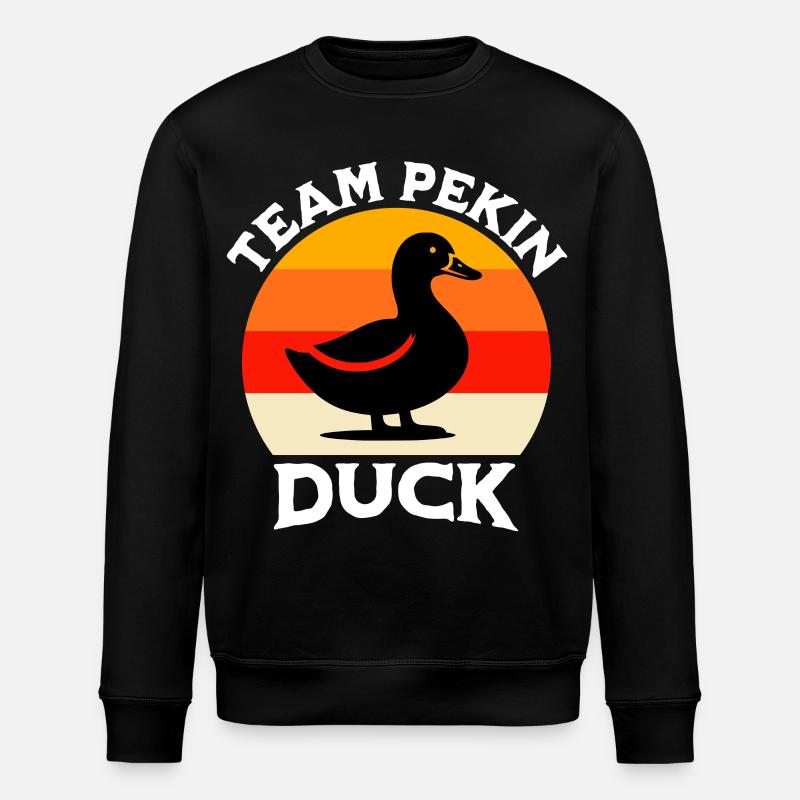 Team Pekingente - Stanley/Stella Unisex Bio-Sweatshirt ROLLER - Schwarz