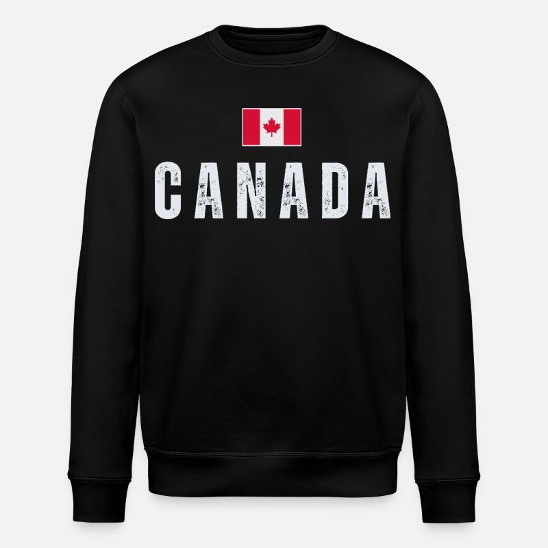 Drapeau canadien, patriote canadien - Sweat bio ROLLER Stanley/Stella Unisexe - noir