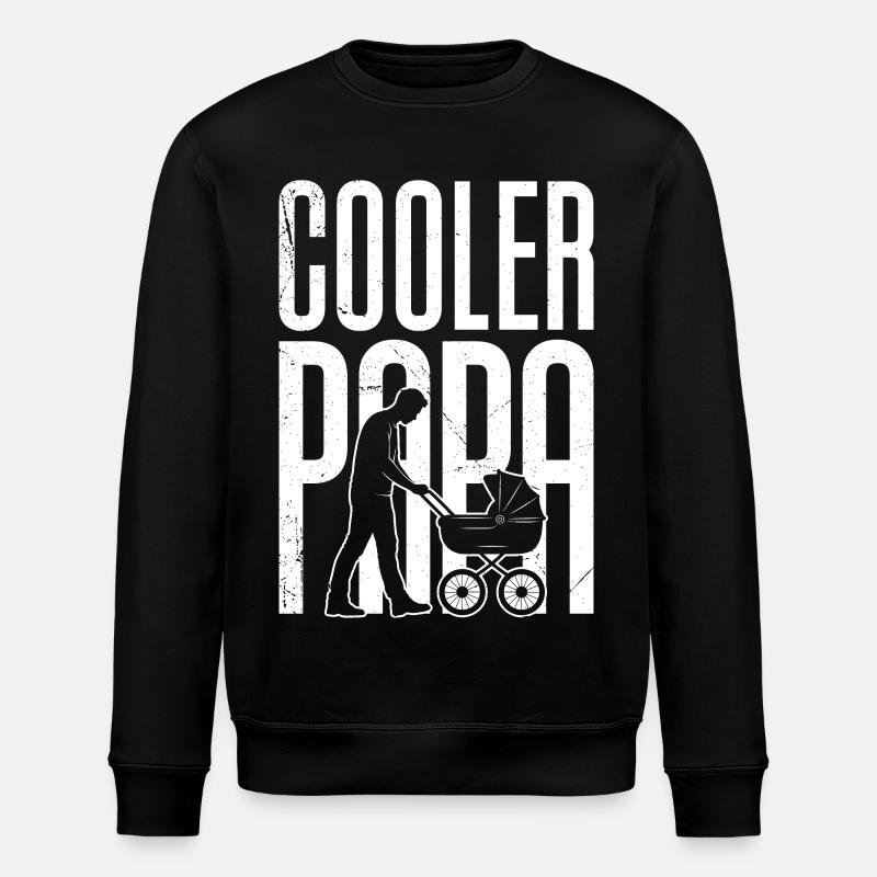Futur papa COOL DAD Drôle - Sweat bio ROLLER Stanley/Stella Unisexe - noir