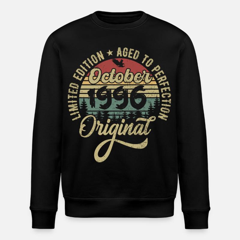 Octobre 1996 Anniversaire Octobre 1996 Octobre - Sweat bio ROLLER Stanley/Stella Unisexe - noir
