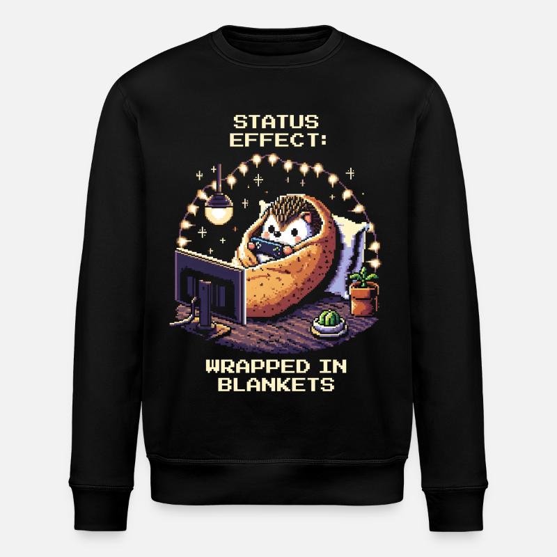 Status: Eingekuschelt in Decken - Stanley/Stella Unisex Bio-Sweatshirt ROLLER - Schwarz