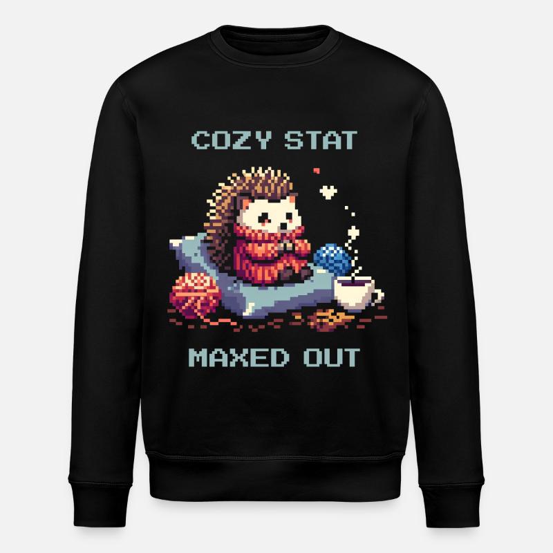 Gemütlichkeits-Stat voll aufgeladen - Stanley/Stella Unisex Bio-Sweatshirt ROLLER - Schwarz