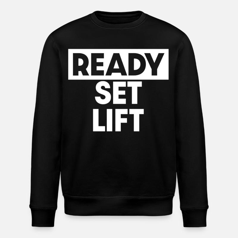 Ready Set Lift - Stanley/Stella Unisex Bio-Sweatshirt ROLLER - Schwarz