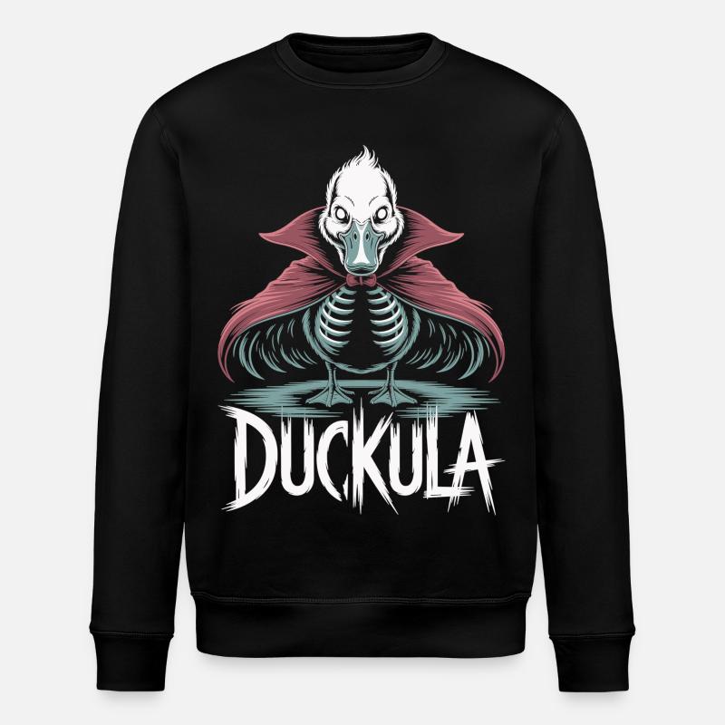 Duckula avec cape Chemise d’Halloween - Sweat bio ROLLER Stanley/Stella Unisexe - noir