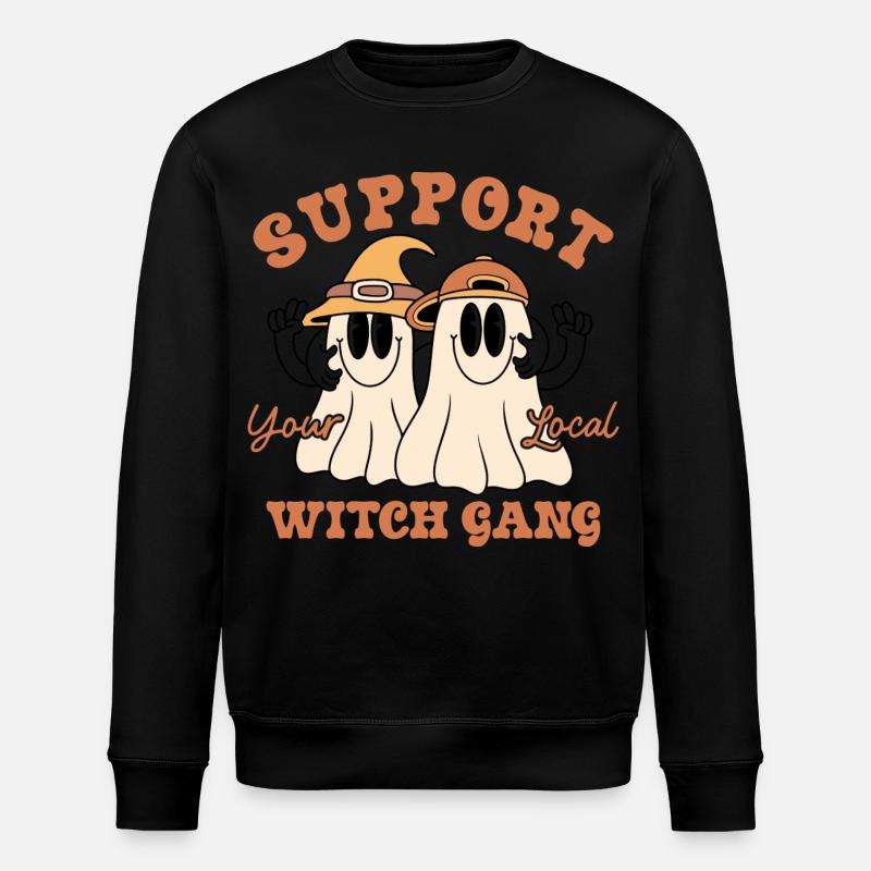 Halloween  - Stanley/Stella Unisex Bio-Sweatshirt ROLLER - Schwarz