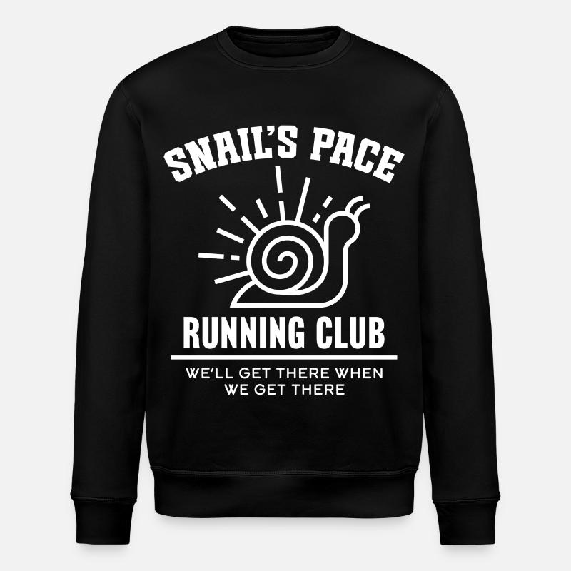 Club de course Snail’s Pace - Sweat bio ROLLER Stanley/Stella Unisexe - noir