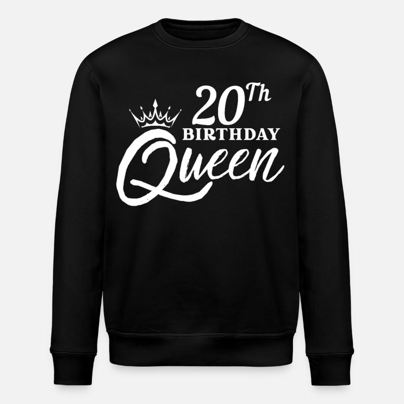 Reine du 20e anniversaire - Sweat bio ROLLER Stanley/Stella Unisexe - noir