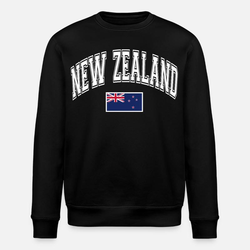 Drapeau de la Nouvelle-Zélande - Sweat bio ROLLER Stanley/Stella Unisexe - noir