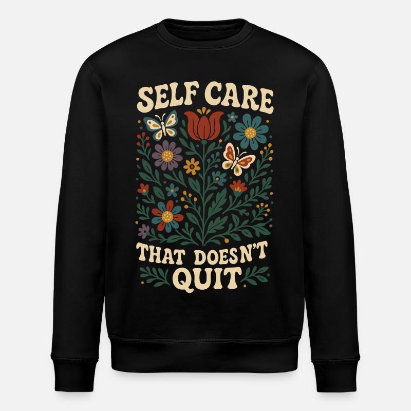 Self-care that never stops: Mindfulness - Stanley/Stella ROLLER Unisex Organic Sweatshirt - black