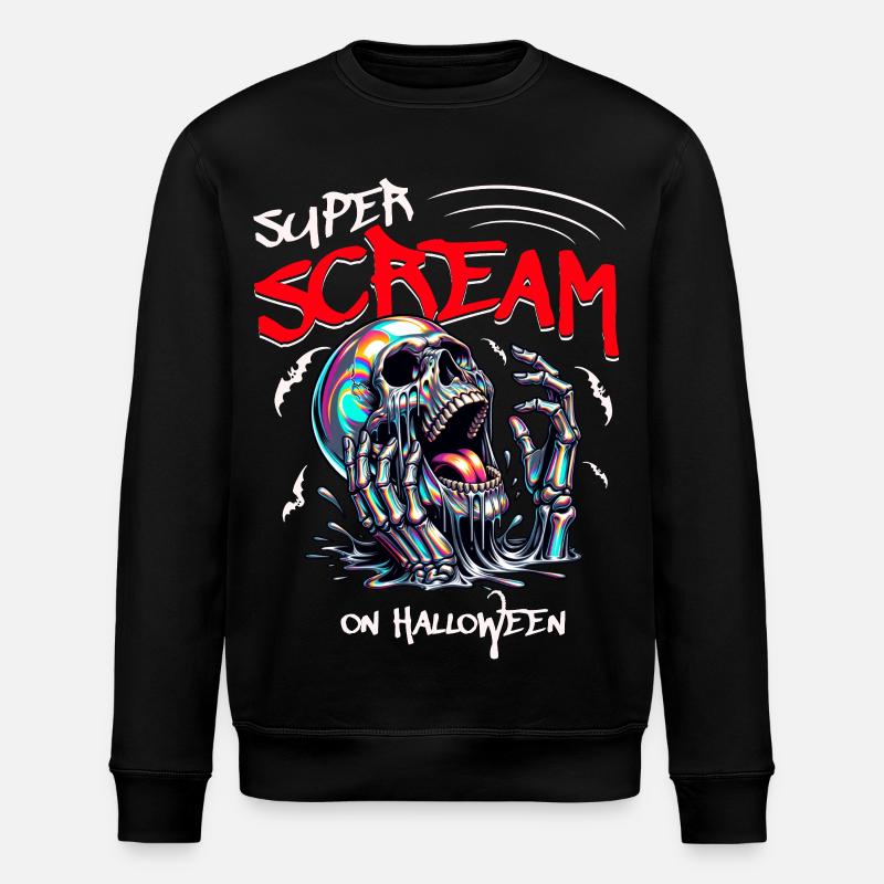Halloween - Super Scream - Sweat bio ROLLER Stanley/Stella Unisexe - noir