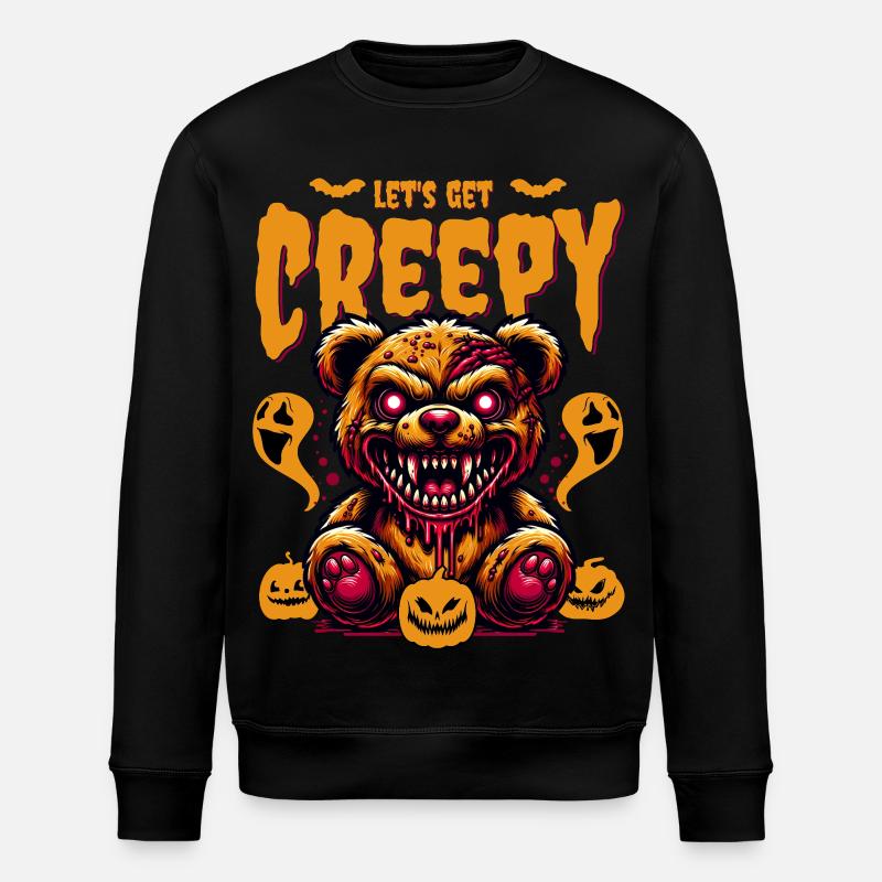 Halloween - Let’s Get Creepy - Stanley/Stella Unisex Bio-Sweatshirt ROLLER - Schwarz