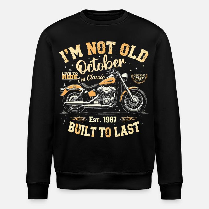 Anniversaire Octobre 1987 Anniversaire Octobre 1987 - Sweat bio ROLLER Stanley/Stella Unisexe - noir