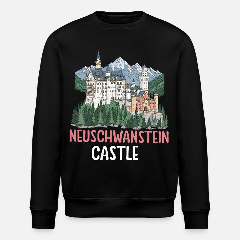 Château de Neuschwanstein - Sweat bio ROLLER Stanley/Stella Unisexe - noir