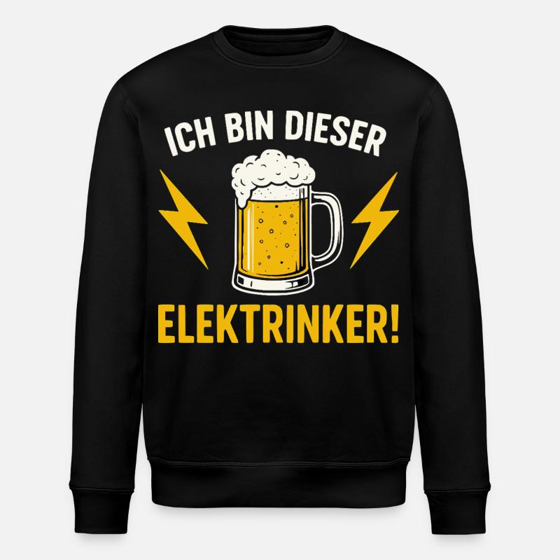 Elektrinker - Stanley/Stella Unisex Bio-Sweatshirt ROLLER - Schwarz