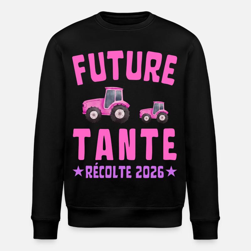 Future Aunt Harvest 2026 - Stanley/Stella ROLLER Unisex Organic Sweatshirt - black
