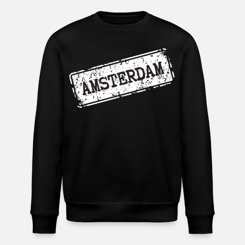 Style urbain d’Amsterdam - Sweat bio ROLLER Stanley/Stella Unisexe - noir