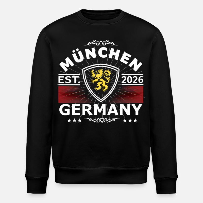 Munich Lion Design – Pride & Tradition - Stanley/Stella ROLLER Unisex Organic Sweatshirt - black