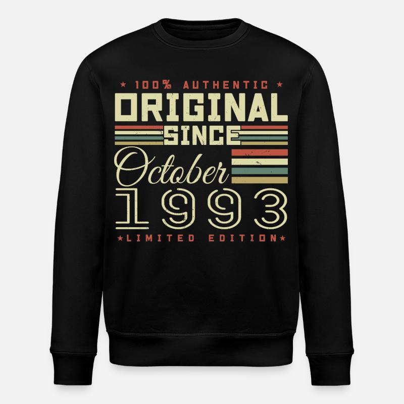 Legendary Since October 1993 | October 1993 - Stanley/Stella ROLLER Unisex Organic Sweatshirt - black