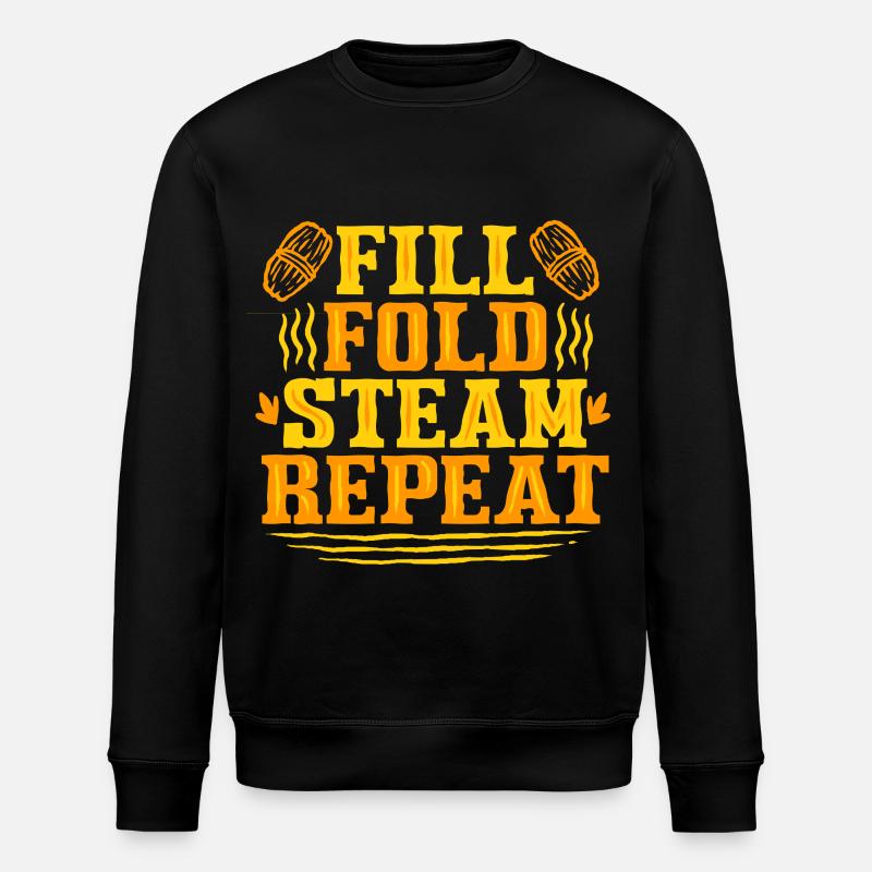 Tamale Tamales Fill Fold - Stanley/Stella Unisex Bio-Sweatshirt ROLLER - Schwarz