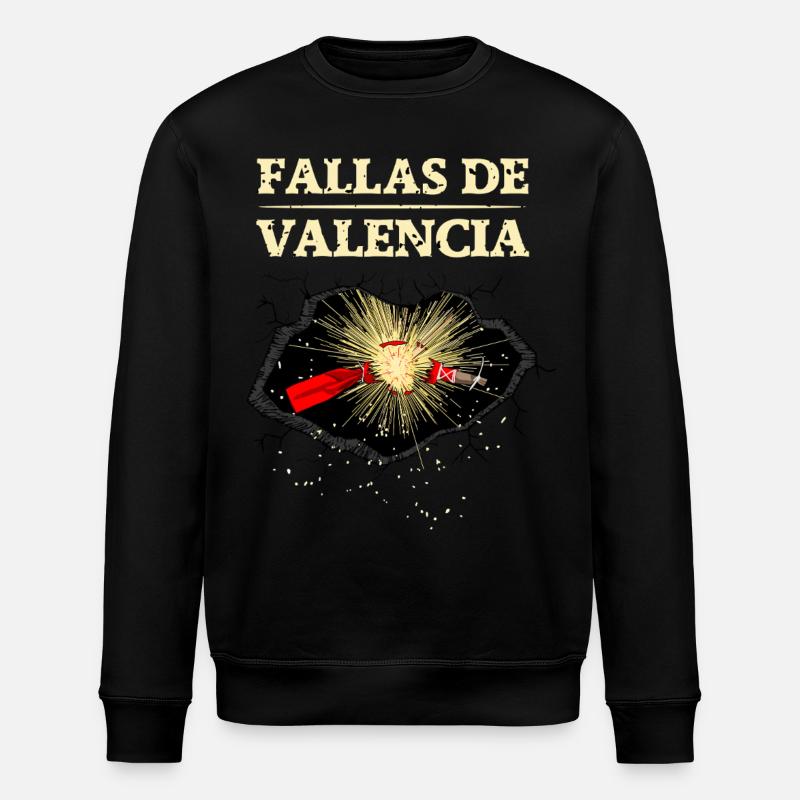Fallas de Valencia Explosions  - Stanley/Stella Unisex Bio-Sweatshirt ROLLER - Schwarz