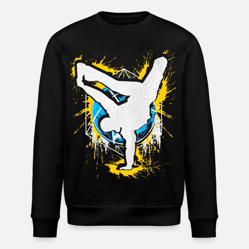 Breakdance Handstand Bboy - B-Boying Breakdancer - Sweat bio ROLLER Stanley/Stella Unisexe - noir