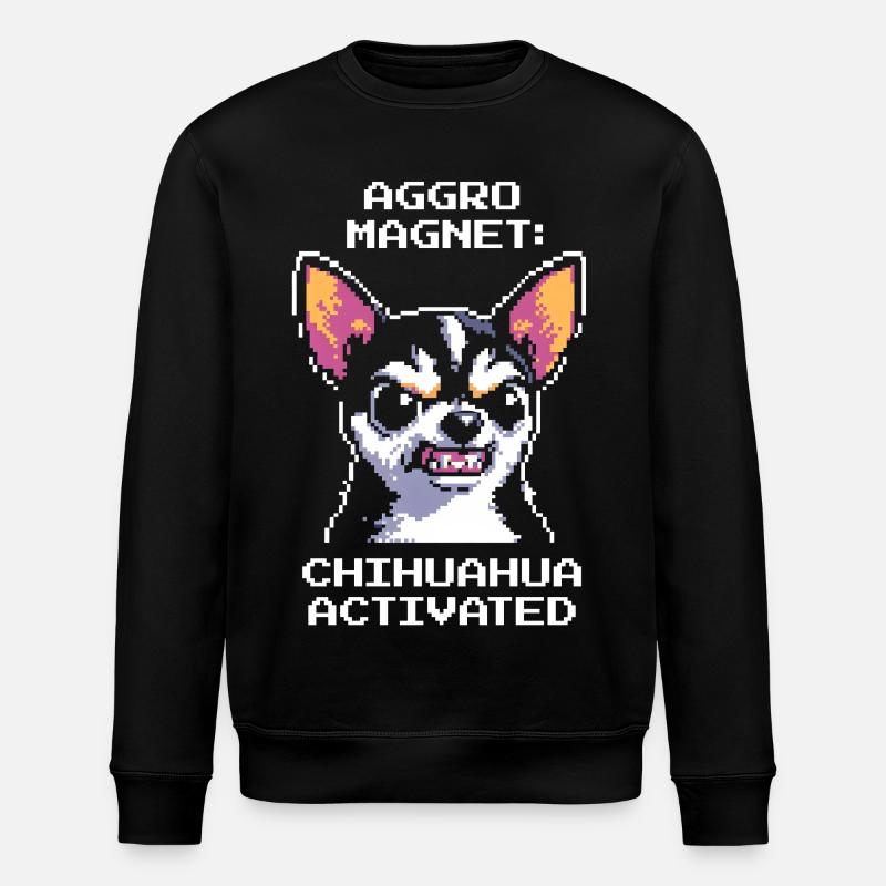 Aimant Aggro – Chihuahua activé | Chien - Sweat bio ROLLER Stanley/Stella Unisexe - noir