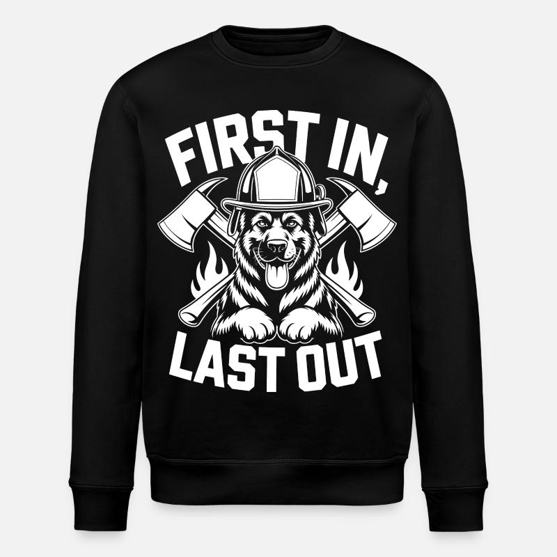 Chien de pompier - Sweat bio ROLLER Stanley/Stella Unisexe - noir