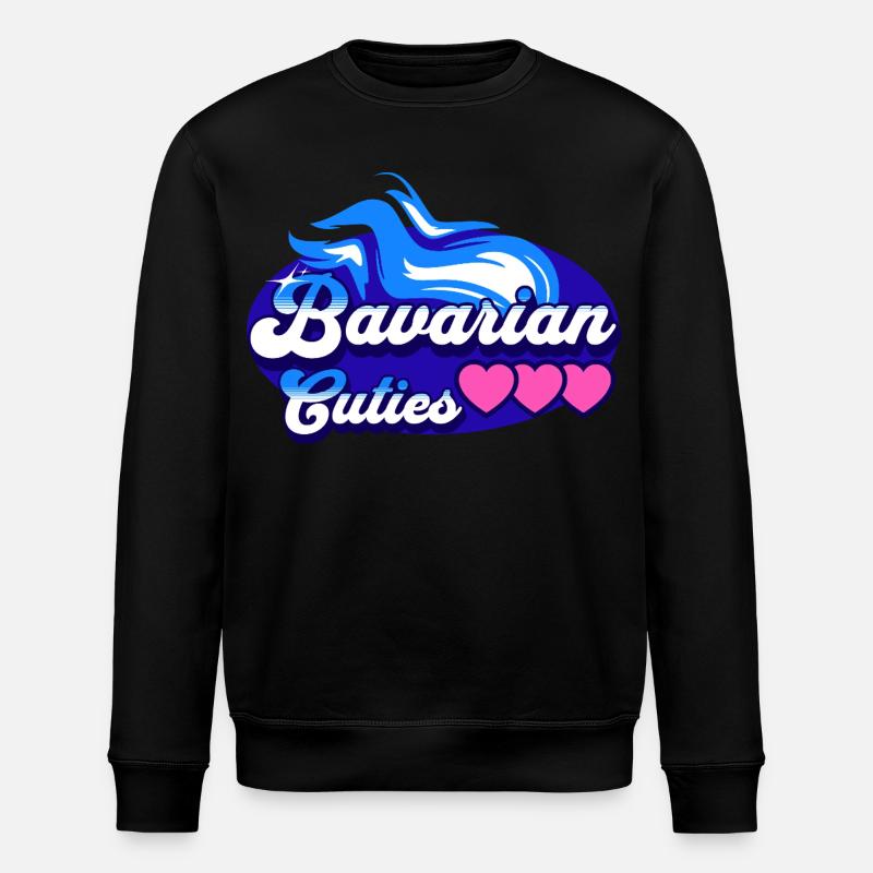 Süße bayrische Mädls - Stanley/Stella Unisex Bio-Sweatshirt ROLLER - Schwarz