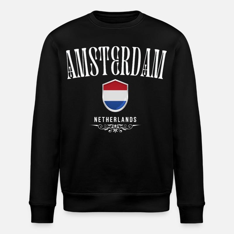 Amo Amsterdam, Amsterdam Pays-Bas - Sweat bio ROLLER Stanley/Stella Unisexe - noir